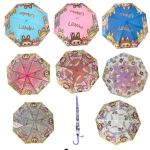 Paraguas De Labubu Con Chifle