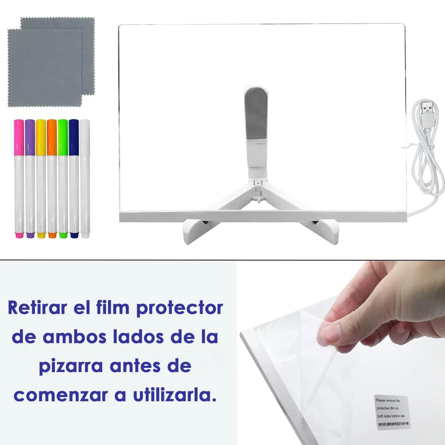 Pizarra de Acrílico con Luz led - Imagen 2