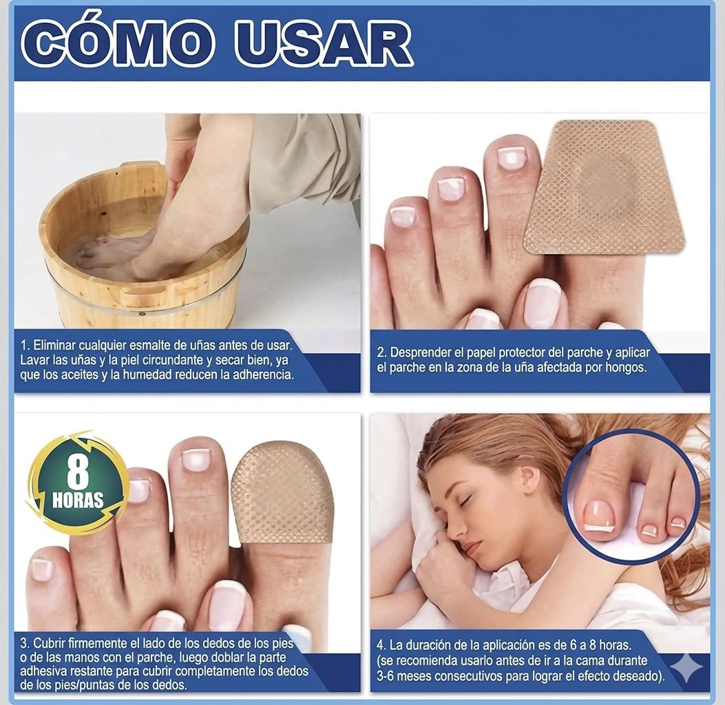 Parches para hongos de uñas x10 pcs. - Imagen 5